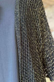 Fisherman Shimmer Cardigan Black